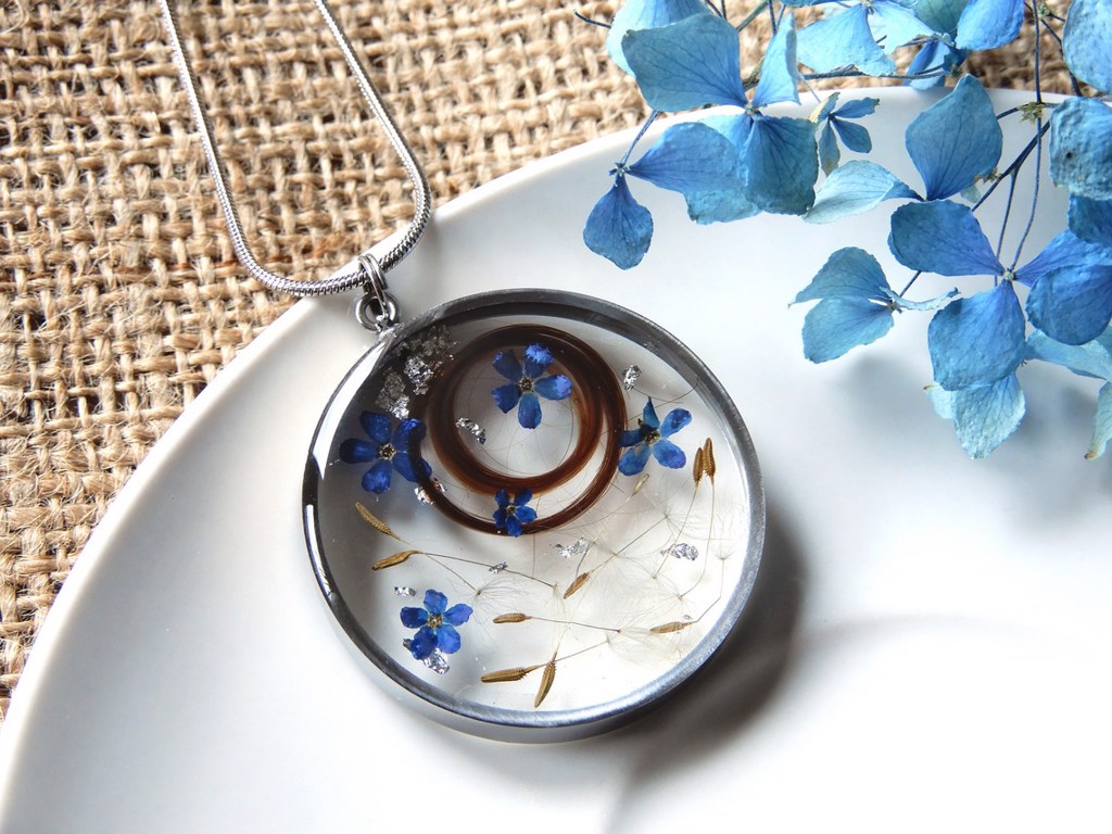 Nakit s pramenom kose vaše bebe - Ogrlica čelik (4 cm)