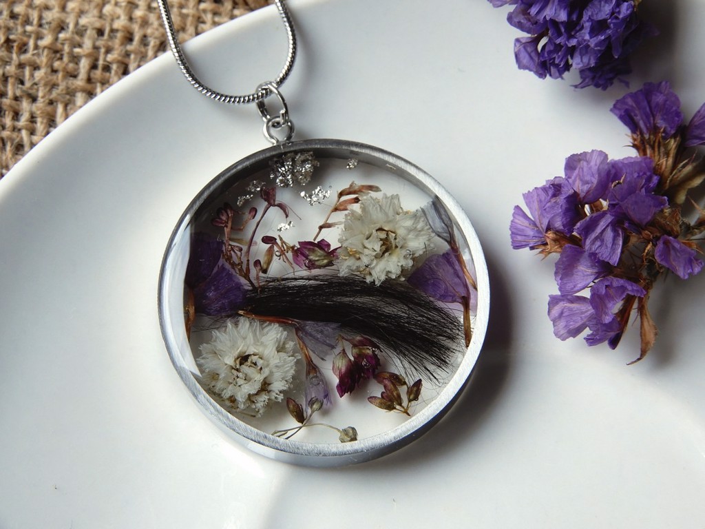 Nakit s dlakom vašeg ljubimca - Ogrlica čelik (4 cm)