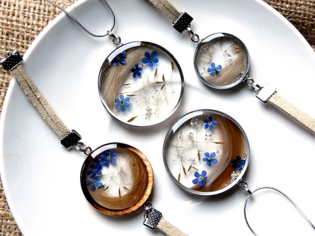 Nakit s dlakom vašeg ljubimca - Ogrlica čelik (4 cm)