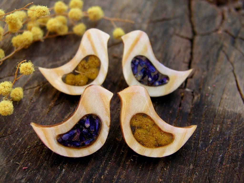 Bird of Paradise Earrings - Mimosa
