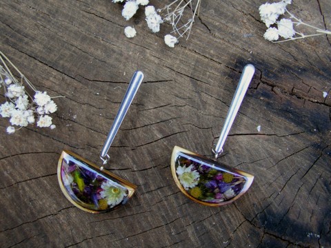 Flower Obsession Earrings - Semicircle